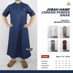 jubah lengan pendek hanif